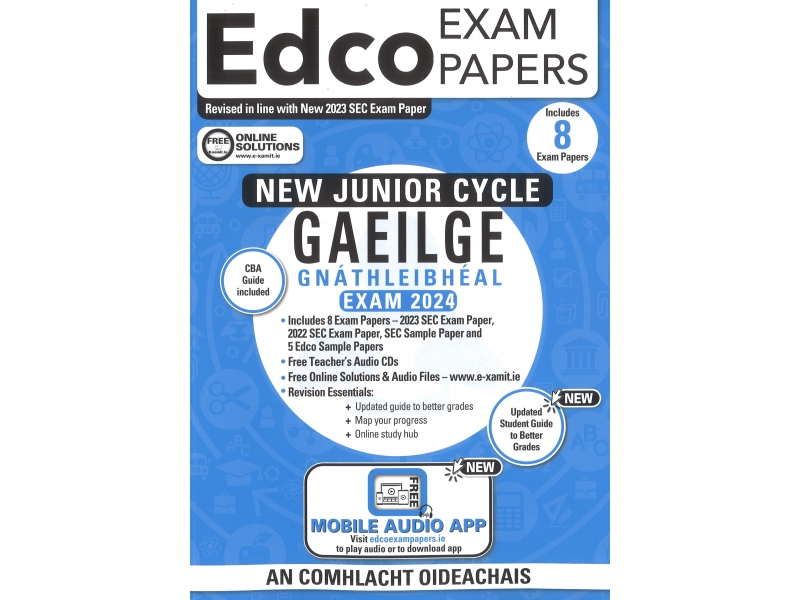Edco Exam Papers - Junior Certificate - Gaeilge - Ordinary Level 2024