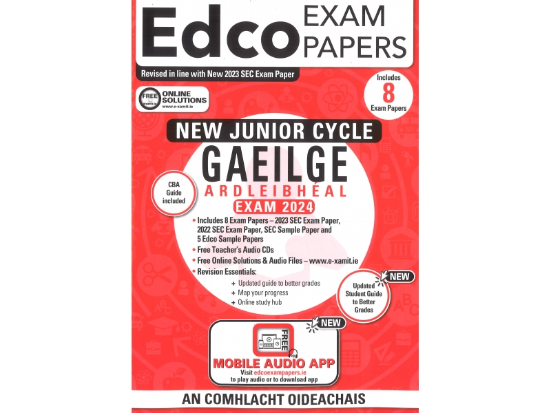 Edco Exam Papers - Junior Certificate - Gaeilge - Higher level 2024