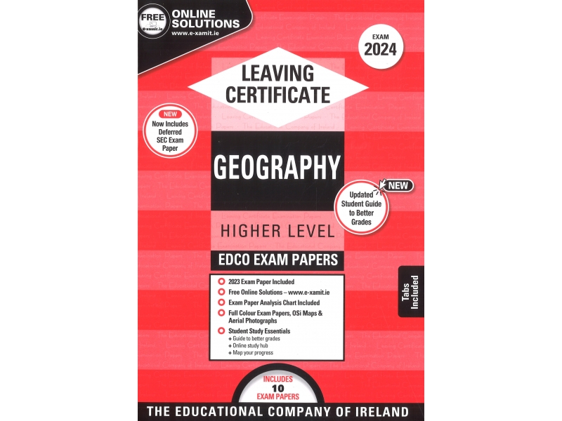 Edco Exam Papers - Leaving Certificate - Geography - Higher Level 2024
