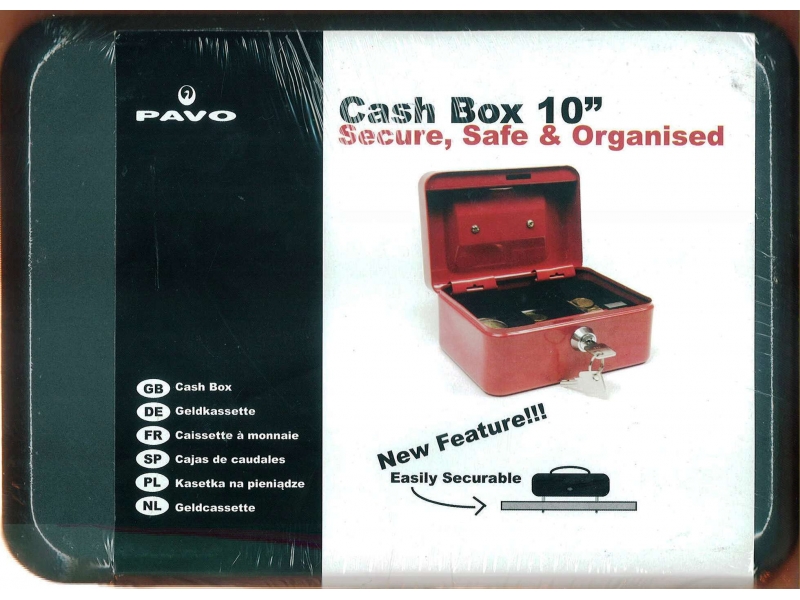 Cash Box 10" Black