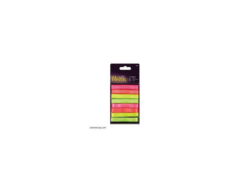 Papermania - 1m Ribbon Neon 8pk