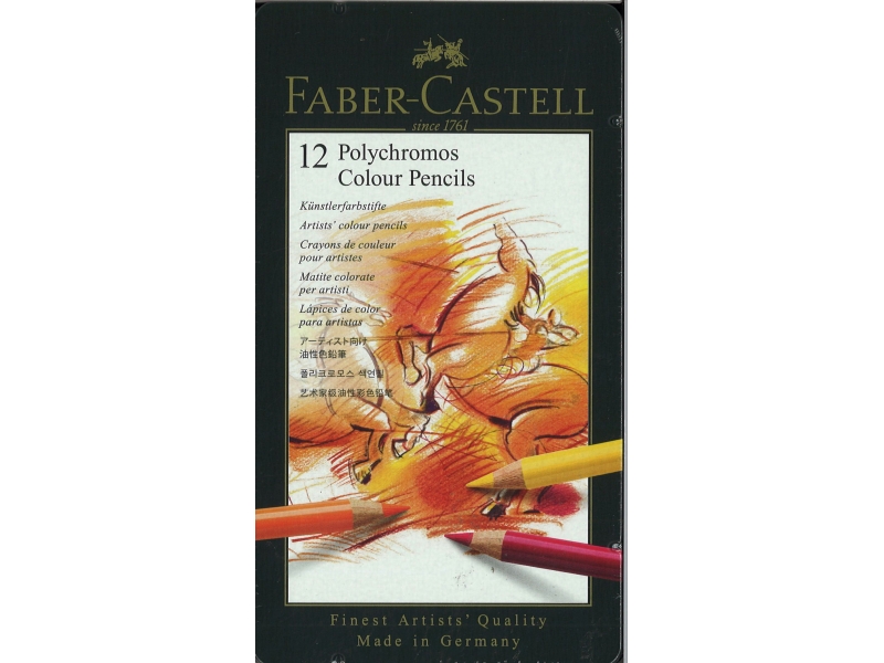 Faber-Castell - Polychromos Colour Pencils - 12 Pack