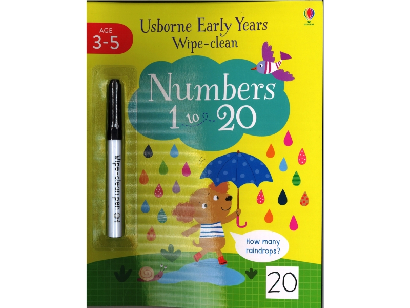 Early Years Wipe Clean - Numbers 1 To 20