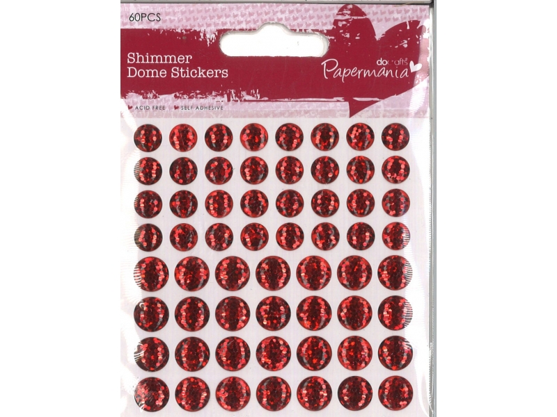 Shimmer Dome Red 60 Pieces