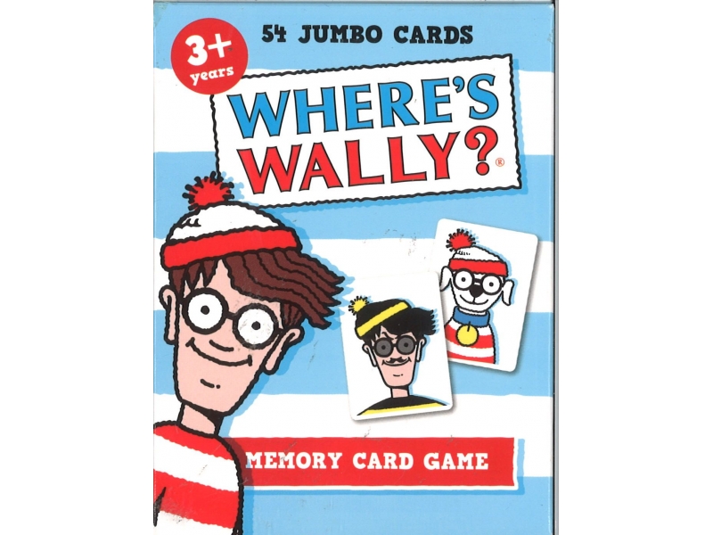 54 Jumbo Cards Where's Wally ? - Memory Card Game