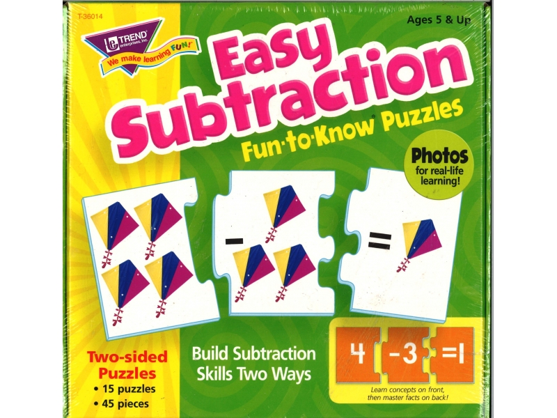 Easy Subtraction - Jigsaw