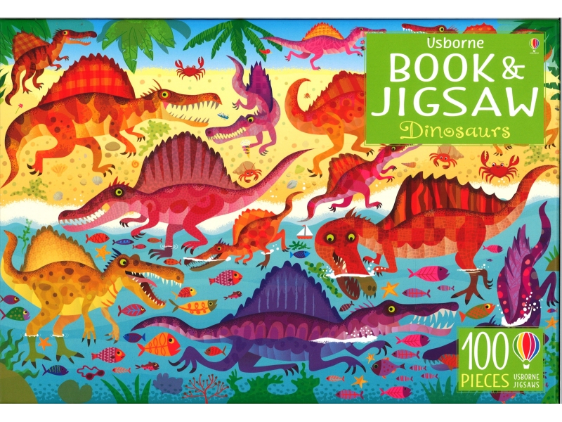 Dinosaurs - Book & Jigsaw - 100 Pieces