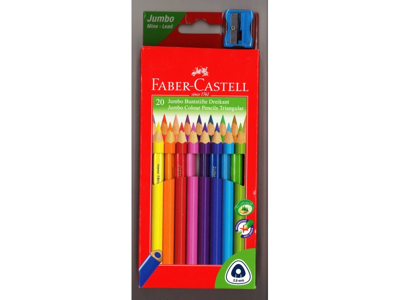 Faber-Castell Junior Grip Colouring Pencils 20 Pack