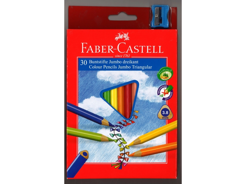 Faber-Castell Junior Grip Colouring Pencils 30 Pack