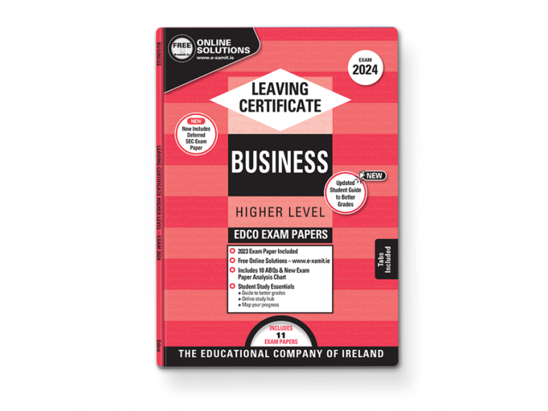 Edco Exam Papers - Leaving Certificate - Business - Higher Level - 2024