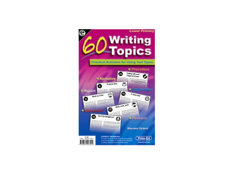 60 Writing Topics Lower