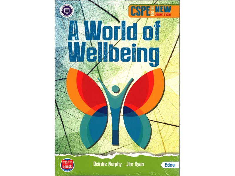 A World of Wellbeing Pack - Textbook & Reflective Journal - Junior Cycle CSPE - Includes Free eBook