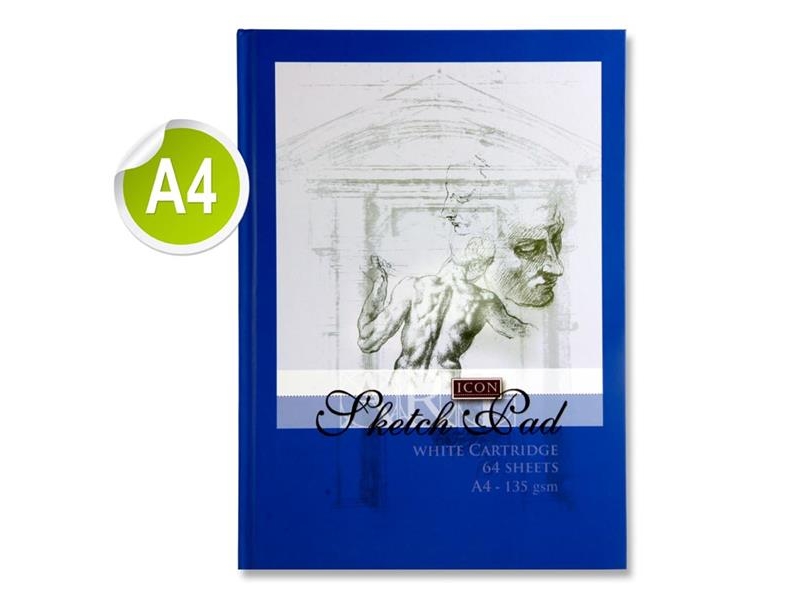 Sketch Book Hardcover A4 135gsm - 64 Sheets
