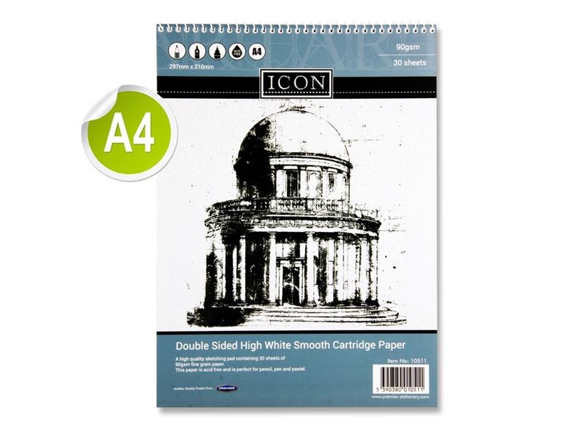 Sketch Pad A4 90gsm - 30 Sheets - Spiral