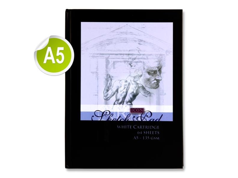 Sketch Book Hardcover A5 135gsm - 64 Sheets