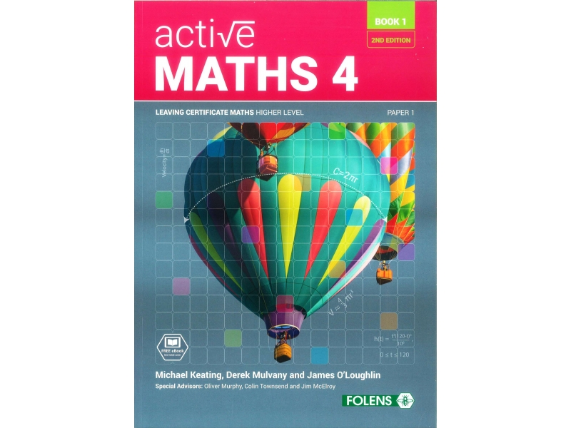 Active Maths 4 Book 1 2nd Edition Textbook - Strands 3, 4 & 5 - Leaving Certificate Higher Level Project Maths