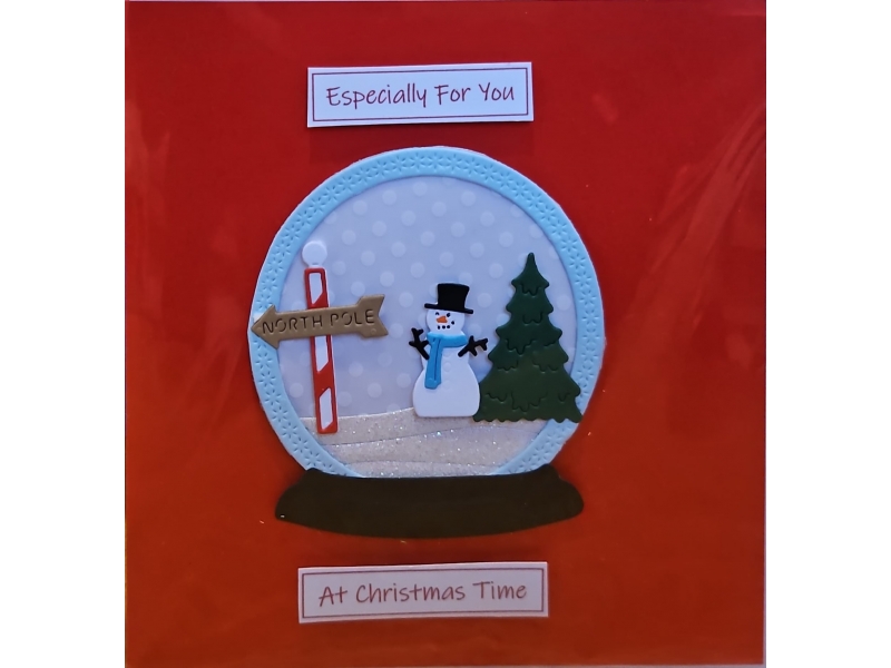 Helen McKeon Handmade Card - Christmas (Snow Globe)