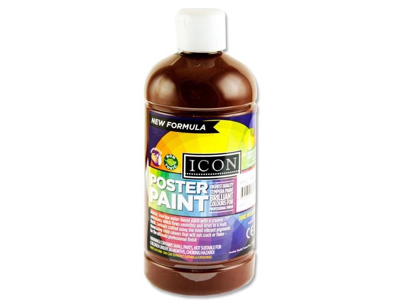 Poster Paint Brown 500ml