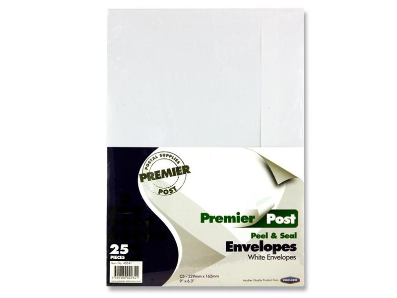 A5 Envelope White 25 Pack 229mmx162mm