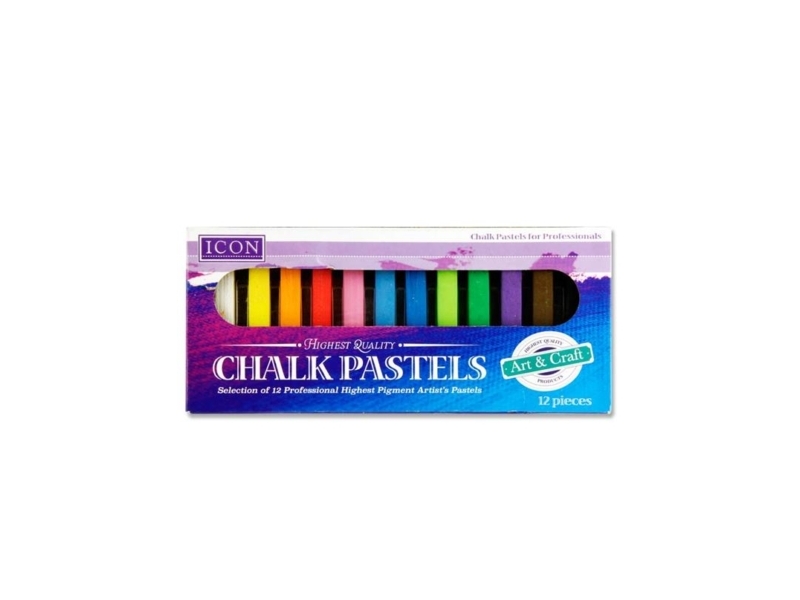 ICON Box 12 Chalk Pastels – Coloured