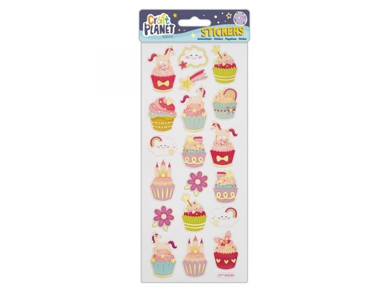 Craft Planet - Fun Stickers Unicorns & Cupcakes