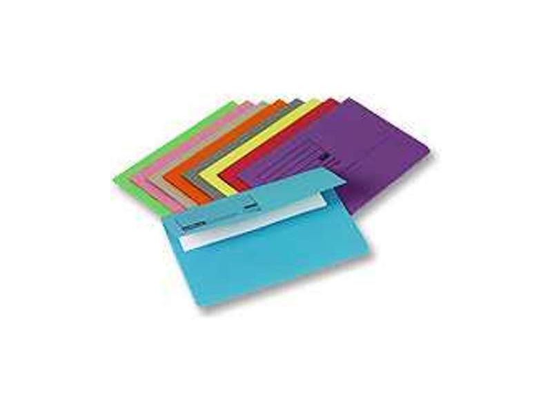 Document Wallet A4 Envelope Assorted Colours