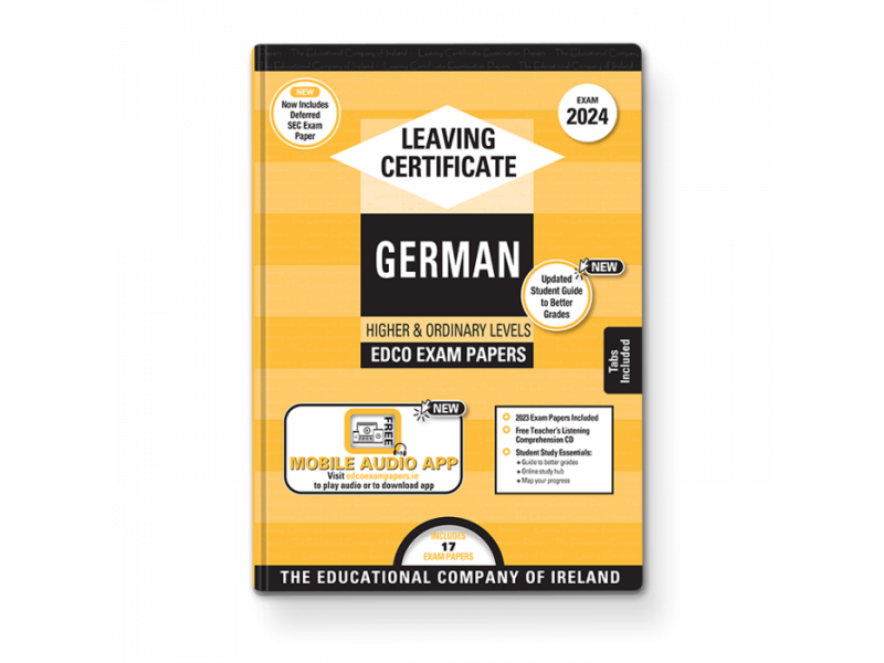 Edco Exam Papers - Leaving Certificate - German - Higher & Ordinary Levels - 2024