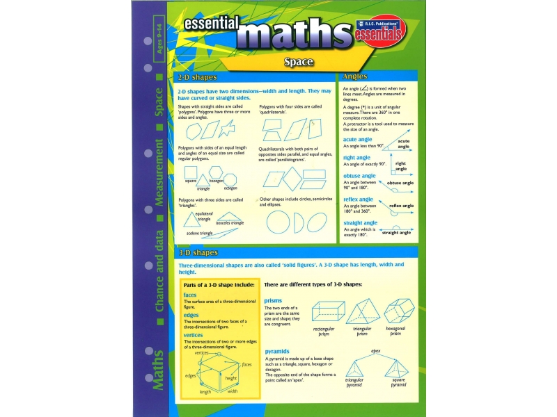 Essential Study Guide Maths: Shape/Space/Measurement/Data