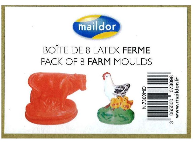 Maildor Moulds Farm Animals 8 Pack
