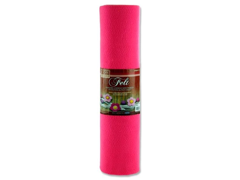 Felt Roll 45cm X 5m - Pink