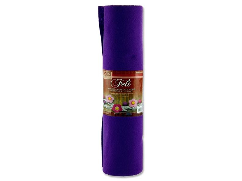 Felt Roll 45cm X 5m - Purple