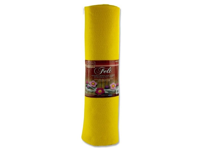 Felt Roll 45cm X 5m - Yellow
