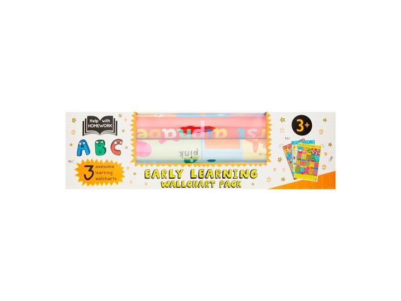 Early Learning Wall Charts - 3 Pack