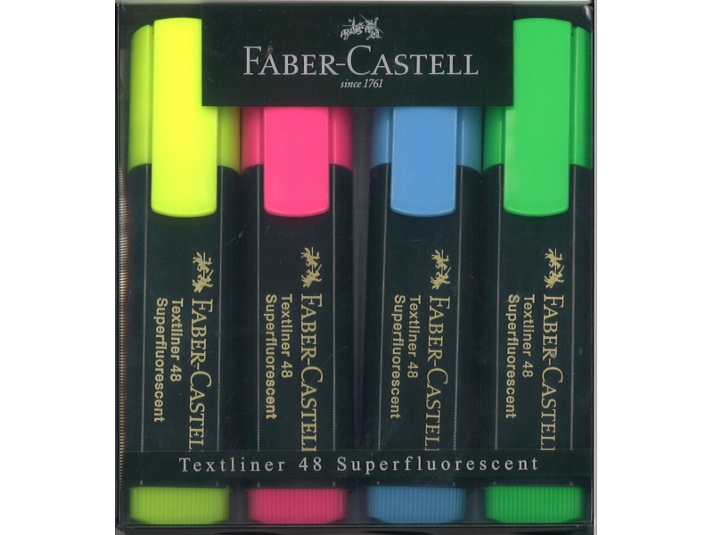 Faber-Castell Hi-Lighters 4 Pack