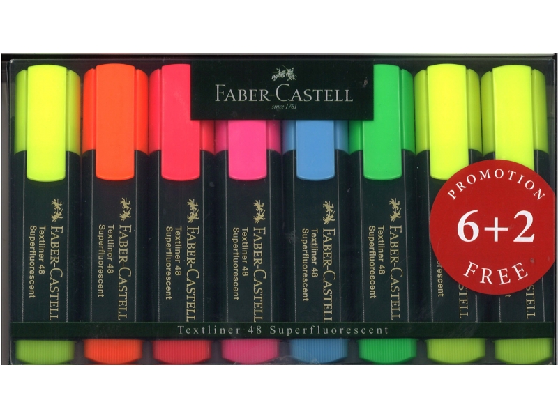 Faber-Castell Hi-Lighters 8 Pack