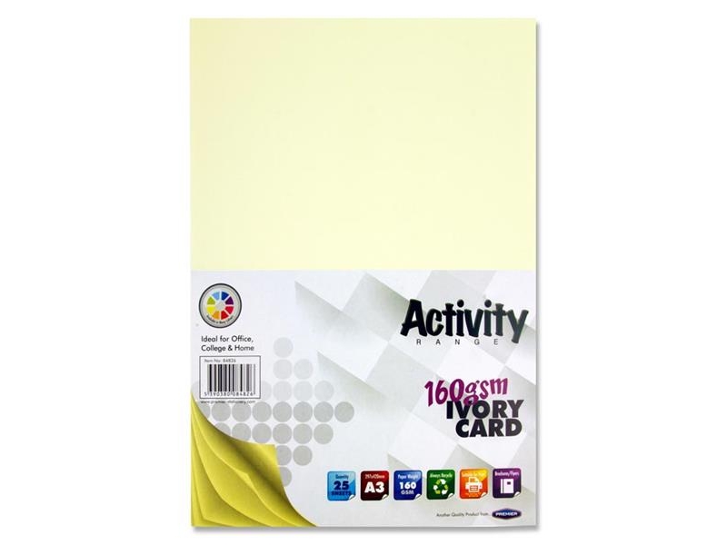 Ivory Card A3 Pack 25 - 160gsm