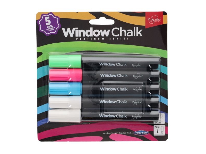 ProScribe Card 5 Window Chalk Markers