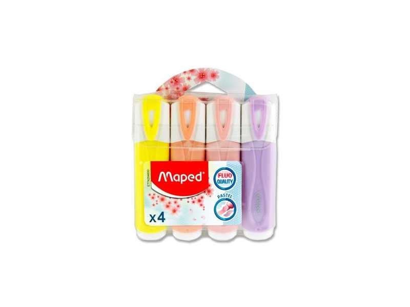 Maped Fluo'peps Packet of 4 Pastel Highlighters