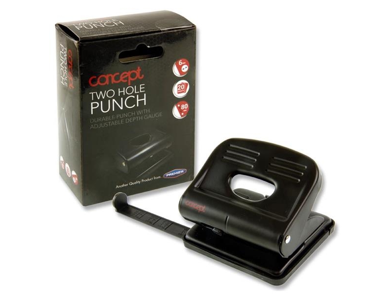 Concept - Metal Paper Punch With Guide - 2 Hole