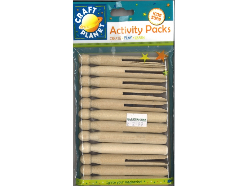 Dolly pegs natural 12 pack