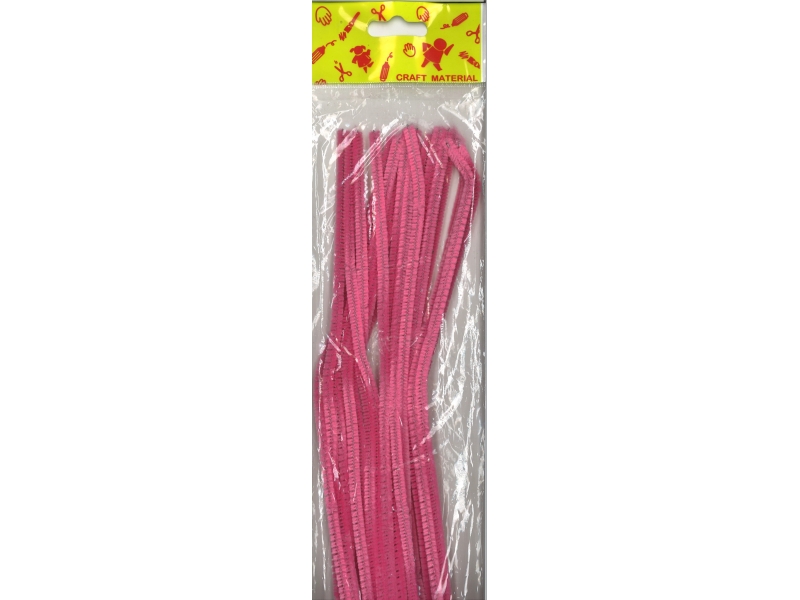 Pipe Cleaners 30cm 25's - Pink
