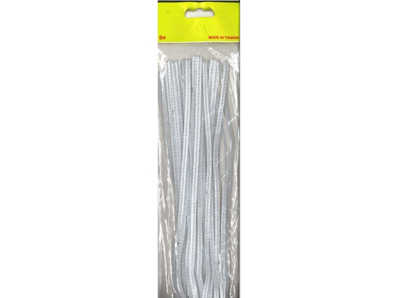 Pipe Cleaners 30cm 25's - White