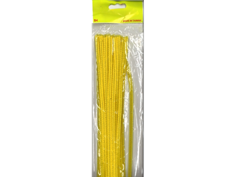 Pipe Cleaners 30cm 25's - Yellow