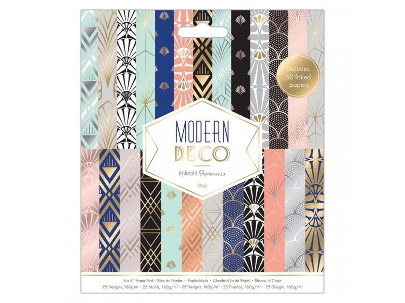 Papermania - 6x6 Paper Pack Modern Deco 50pk