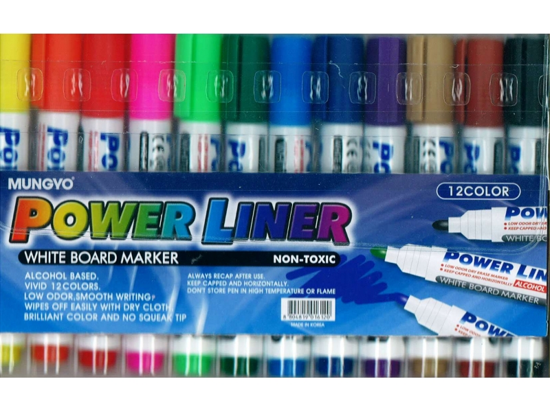 Powerline 12 Pack Whiteboard Markers