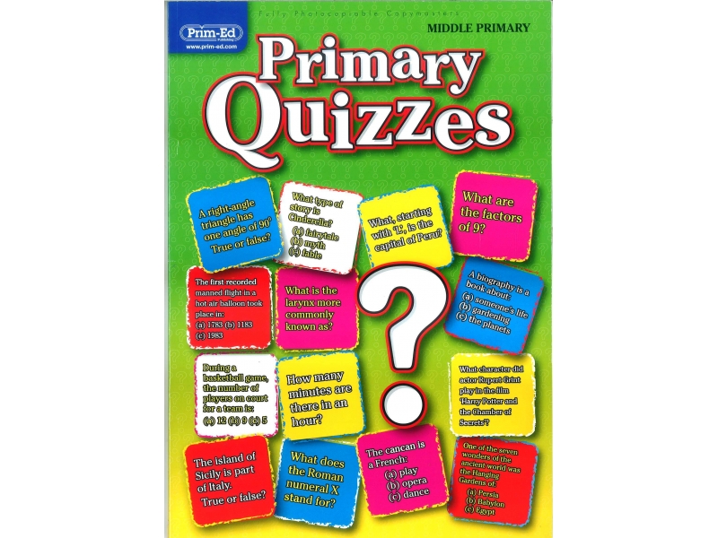 Primary Quizzes - Middle Primary