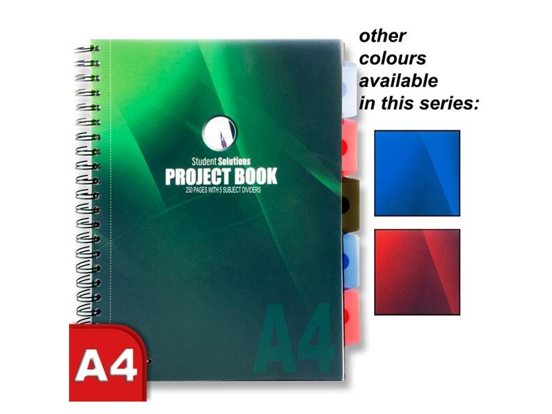 Project Book A4 With 5 Dividers