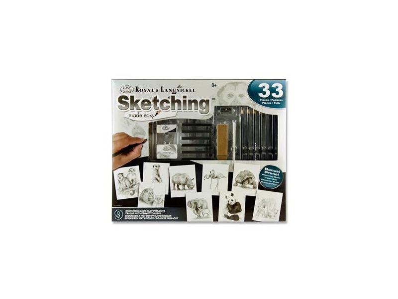 Royal & Langnickel 33Pce Sketching Made Easy Box Set