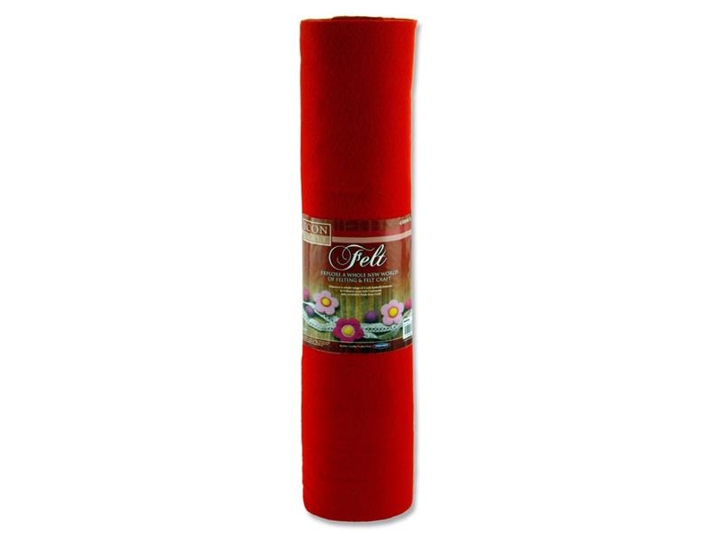 Felt Roll 45cm X 5m - Red