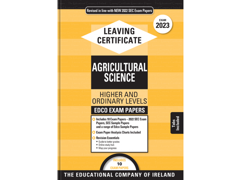 Edco Exam Papers - Leaving Cert - Ag Science - Higher + Ordinary Levels - 2023
